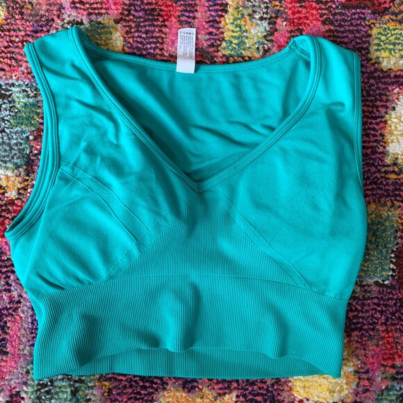 Yogalicious Teal Sports Bra - Picture 1 of 3